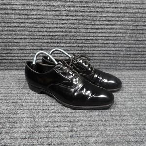 Brooks Brothers Shoes Mens 8.5 English Black Shiny Oxford Dress The Curzon 400 C